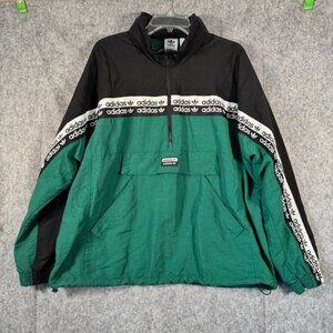 Adidas Sports Jacket Originals RYV BLKD 2.0 Track Green Puffer Mens Large